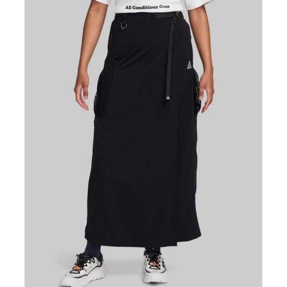 Nike ACG Smith Summit Pleated Full Length Skirt Modest Activewear Women's Medium